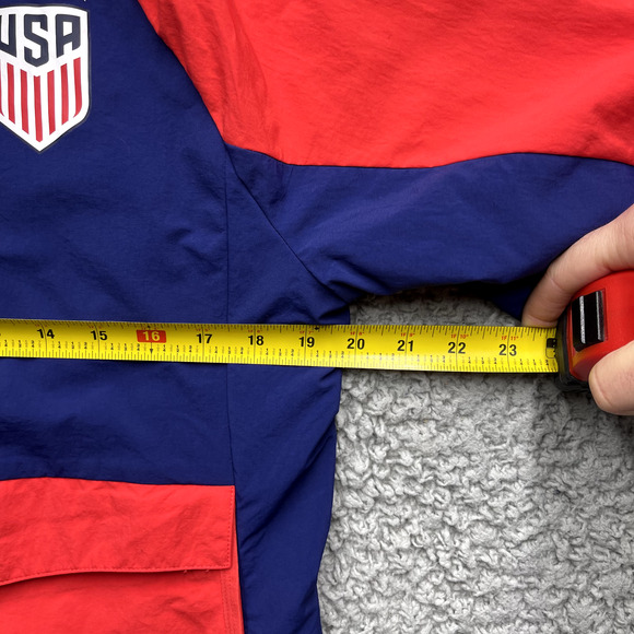 Nike USA Soccer Full Zip Windbreaker Jacket M Olympic Exclusive Giant Swoosh - Picture 10 of 14